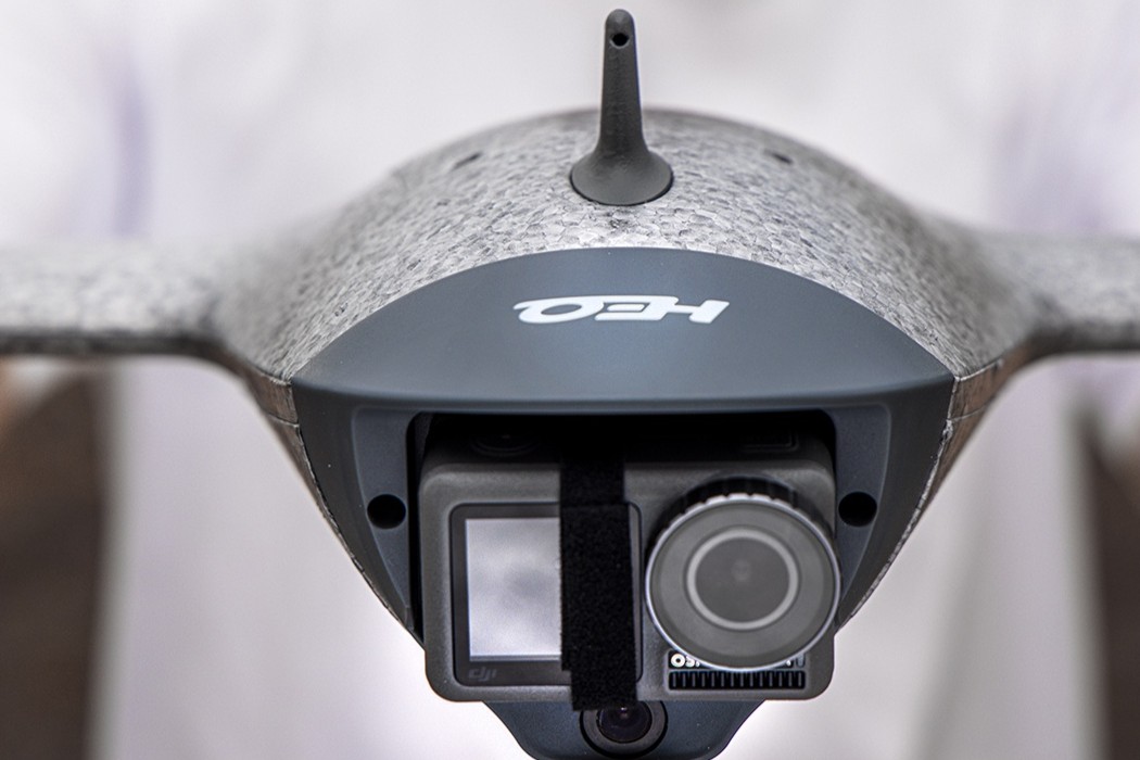 An action camera is successfully installed on HEQ Swan K1 Pro