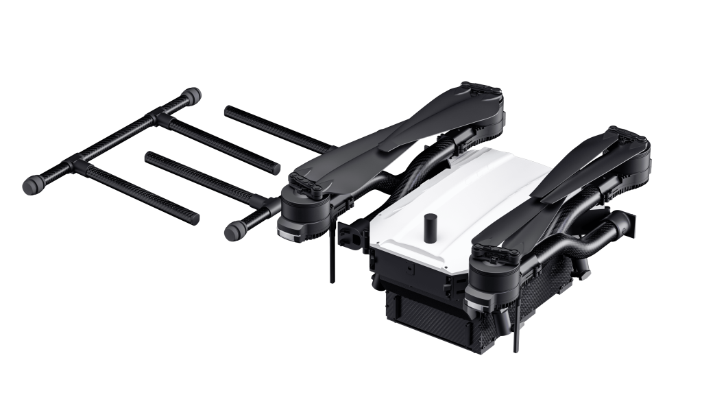 HEQ Machine E2 UAV Platform foldable design diagram
